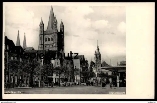 ALTE POSTKARTE KÖLN AM RHEIN FRANKENWERFT 1933 Werft dockyard Ansichtskarte cpa AK postcard
