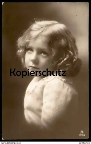 ALTE POSTKARTE MÄDCHEN PORTRÄT KIND enfant fille jeune femme young girl child Rotophot 4719/2 postcard Ansichtskarte