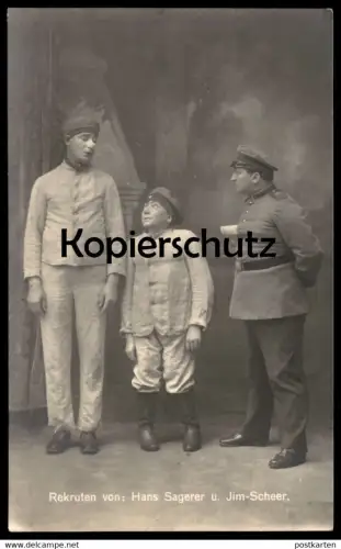 ALTE POSTKARTE REKRUTEN VON HANS SAGERER U. JIM-SCHEER THEATER DIE REICHENHALLER BAD REICHENHALL postcard Ansichtskarte