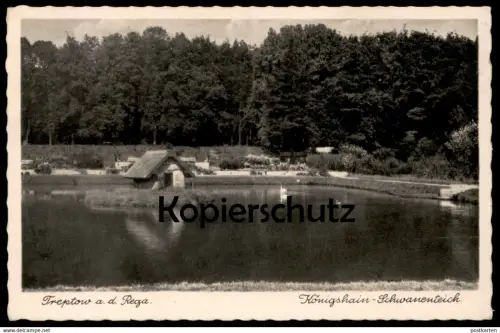 ALTE POSTKARTE TREPTOW AN DER REGA 1942 KÖNIGSHAIN-SCHWANENTEICH Trzebiatow Pommern cpa AK postcard Ansichtskarte