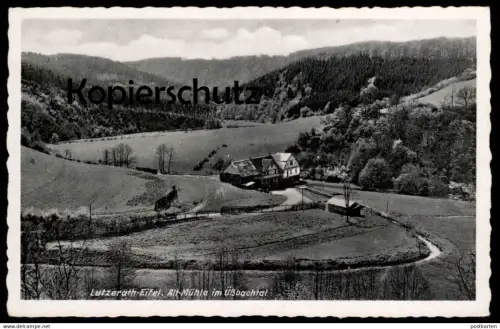 ALTE POSTKARTE LUTZERATH-EIFEL ALT-MÜHLE IM ÜSSBACHTAL PANORAMA Ulmen cpa AK Ansichtskarte postcard