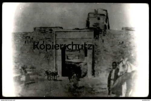 ALTE KARTE FOTO MOSUL TOR PFERD SCHIMMEL Mossoul Irak Iraq gate horse photo cpa Mossul postcard AK Ansichtskarte