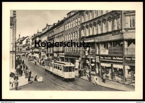 ALTE POSTKARTE CHEMNITZ POSTSTRASSE HUGO GÖRNITZ RADIO HENKEL Strassenbahn tram tramway Ansichtskarte cpa AK postcard
