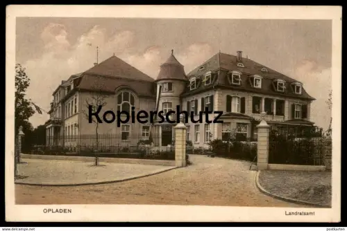 ALTE POSTKARTE LEVERKUSEN OPLADEN LANDRATSAMT Amt Villa postcard cpa AK Ansichtskarte