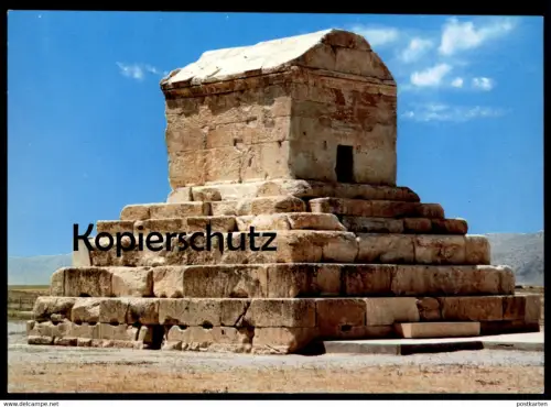 ÄLTERE POSTKARTE PASARGAD PASARGADAE TOMB OF SYROS CYRUS THE GREAT IRAN Persia Ansichtskarte postcard cpa AK