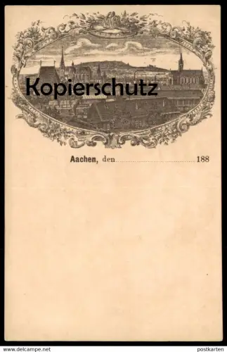 ALTE VORLÄUFER LITHO POSTKARTE AACHEN DEN 188x Aix-La-Chapelle cpa AK Ansichtskarte postcard