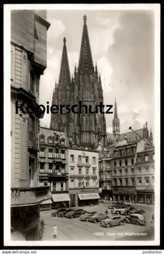 ALTE POSTKARTE DOM MIT WALLRAFPLATZ 1942 NORDDEUTSCHER LLOYD LACHNIT RHEINGOLD-SERIE Nr. 1080 postcard Ansichtskarte cpa