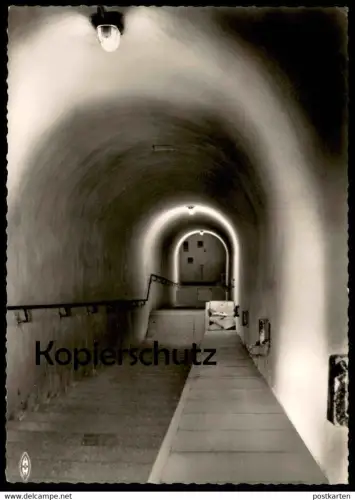 ÄLTERE POSTKARTE BUNKER HOTEL TÜRKEN OBERSALZBERG STAIRS TO THE MACHINE GUN postcard cpa AK Ansichtskarte
