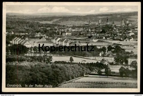 ALTE POSTKARTE OSNABRÜCK IN DER NETTER HEIDE Netterheide Gesamtansicht Totalansicht Total Panorama Ansichtskarte AK cpa