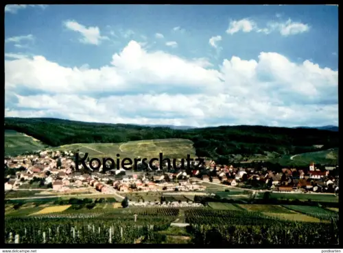 ÄLTERE POSTKARTE WEINORT 7801 PFAFFENWEILER IM SCHÖNEN SCHNECKENTAL PANORAMA GESAMTANSICHT cpa AK Ansichtskarte postcard