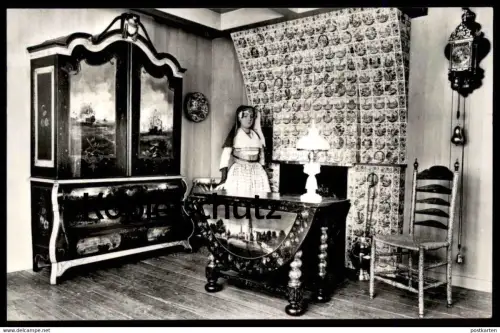 ÄLTERE POSTKARTE ZUIDERZEEMUSEUM ENKHUIZEN INTERIEUR ZAANSTREEK TRACHT postcard Ansichtskarte cpa AK