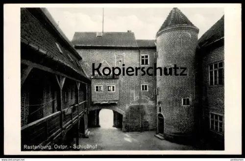 ALTE POSTKARTE RASTENBURG OSTPREUSSEN SCHLOSSHOF Schloss chateau castle Ketrzyn postcard Ansichtskarte cpa AK