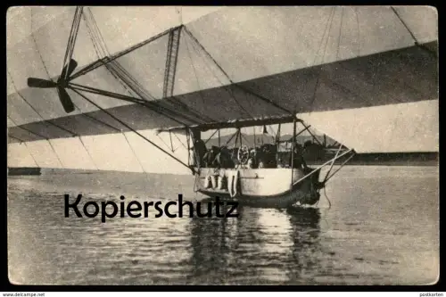 ALTE POSTKARTE GRAF ZEPPELIN IN DER GONDEL DES LUFTSCHIFFES LUFTSCHIFF BALLON Airship dirigeable postcard Ansichtskarte