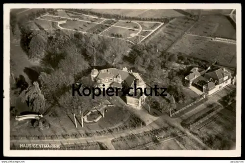 ALTE POSTKARTE MÜNSTER HAUS SENTMARING Luftbild Fliegeraufnahme Ansichtskarte postcard cpa AK