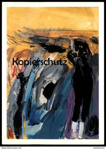 ÄLTERE POSTKARTE AUS DEM BALLETTZYKLUS STUTTGART 1987 AMDJAD AFRA Tanz Ballett ballet danse dance postcard Ansichtskarte