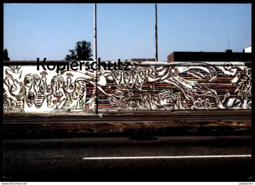 ÄLTERE POSTKARTE SCHAMIL GJMAJEW BERLINER MAUER THE WALL LE MUR BERLIN Art cpa AK postcard Ansichtskarte