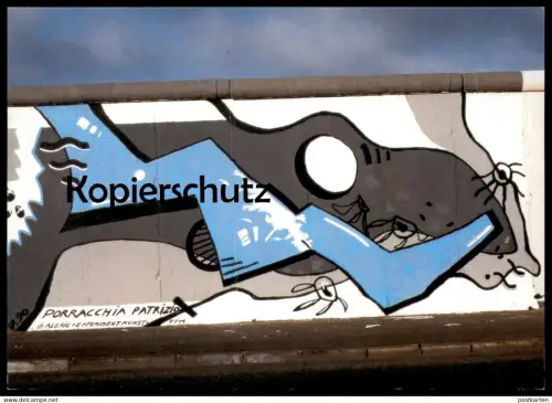 ÄLTERE POSTKARTE BERLINER MAUER THE WALL LE MUR BERLIN ART PATRIZIO PORRACCHIA Ansichtskarte AK cpa postcard