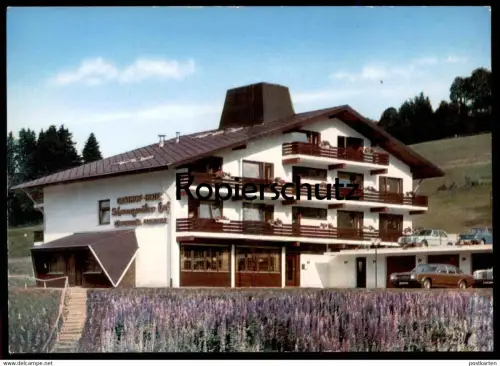 ÄLTERE POSTKARTE ALTGLASHÜTTEN GASTHOF-HOTEL SCHWARZWÄLDER HOF FAMILIE FIERHAUSER Ford postcard Ansichtskarte Lavendel ?