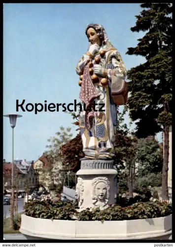 ÄLTERE POSTKARTE DONAUESCHINGEN HANSELE-BRUNNEN HANSELBRUNNEN fontaine fountain Ansichtskarte postcard cpa AK
