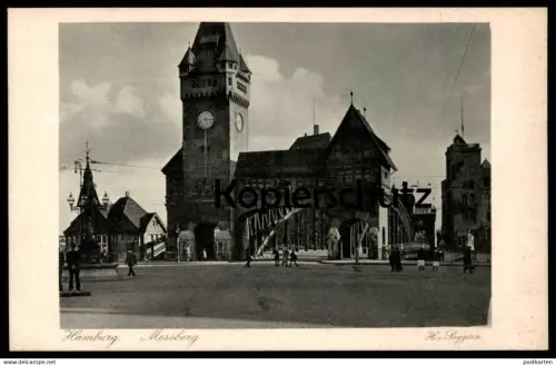 ALTE POSTKARTE HAMBURG MESSBERG H. V. SEGGERN WANDRAHMSBRÜCKE AK Ansichtskarte postcard cpa