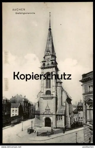 ALTE POSTKARTE AACHEN DREIFALTIGKEITSKIRCHE Kirche Burtscheid church église AK Ansichtskarte cpa postcard