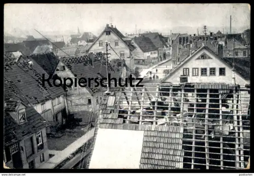 ALTE POSTKARTE DIE KATASTROPHE IN PLOCHINGEN AM 1. JUNI 1913 desaster Sturm storm heavy weather hurricane Orkan AK cpa