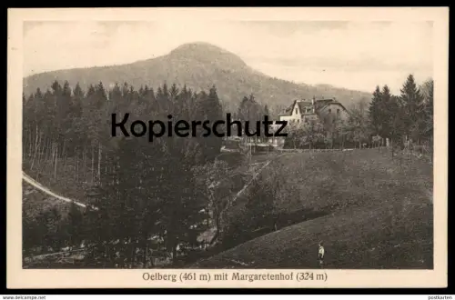 ALTE POSTKARTE OELBERG 461 M MIT MARGARETENHOF 324 M Königswinter Kind child enfant cpa AK postcard Ansichtskarte