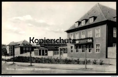 ALTE POSTKARTE BOCHUM KRANKENANSTALTEN BERGMANNSHEIL Krankenhaus hospital cpa AK postcard Ansichtskarte