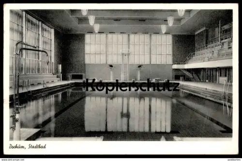 ALTE POSTKARTE BOCHUM STADTBAD Bad Schwimmbad Schwimmhalle bath Ansichtskarte AK postcard cpa