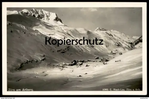 ALTE POSTKARTE ZÜRS AM ARLBERG 1931 Risch-Lau Winter Schnee hiver cpa postcard AK Ansichtskarte