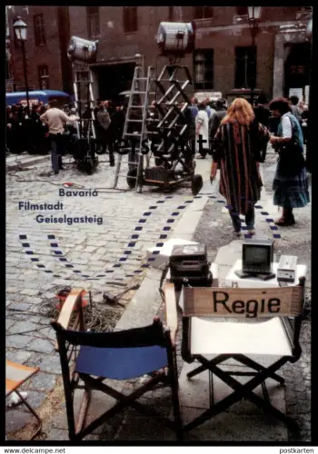 ÄLTERE POSTKARTE BAVARIA FILMSTADT GEISELGASTEIG GRÜNWALD FILM DREH KULISSE REGIE cpa postcard AK Ansichtskarte