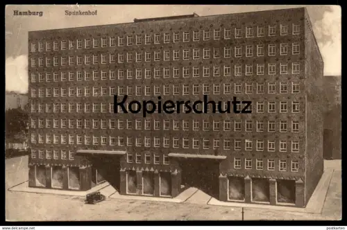ALTE POSTKARTE HAMBURG SPRINKENHOF CHILEHAUS 1929 Ansichtskarte postcard AK cpa
