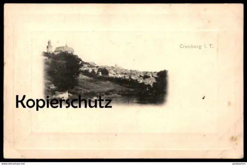 ALTE POSTKARTE CRONBERG IM TAUNUS PANORAMA Kronberg Passepartout cpa postcard AK postcard