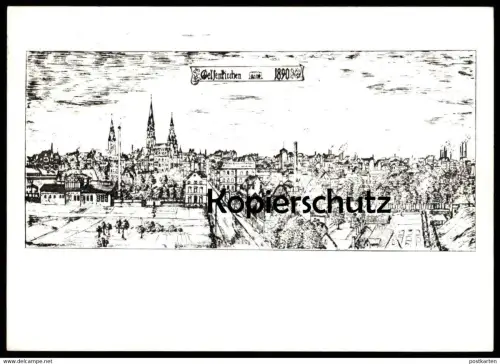 ÄLTERE POSTKARTE GELSENKIRCHEN ANNO 1890 BRILLENFACHGESCHÄFT EUGEN PLEISS IDUNA-HOCHHAUS AK Ansichtskarte postcard cpa