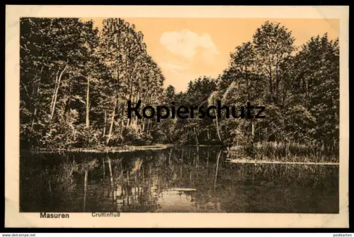 ALTE POSTKARTE MASUREN CRUTTINFLUSS Cruttin Krutyn Cruttinen Kruttinen cpa postcard AK Ansichtskarte