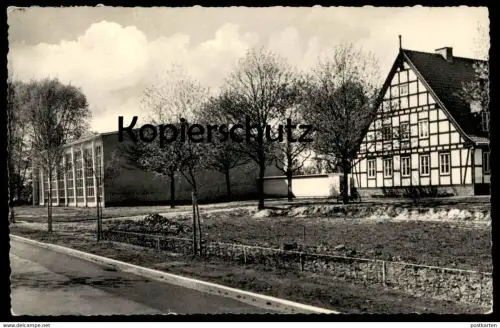 ÄLTERE POSTKARTE BAD MELLE GRÖNENBURG MIT TURNHALLE 1960 AK Ansichtskarte cpa postcard