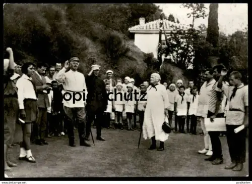 ÄLTERE POSTKARTE CLARA ZETKIN IM PIONIERLAGER ARTEK BEI DER ERNENNUNG ZUM EHRENPIONIER MITTE DER ZWANZIGER JAHRE 60er