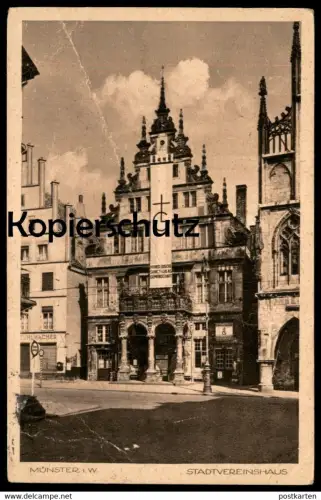 ALTE POSTKARTE MÜNSTER IN WESTFALEN STADTVEREINSHAUS MÜNSTERISCHE SANCT LUKAS GEMEINSCHAFT AK Ansichtskarte cpa postcard