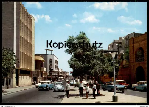 ÄLTERE POSTKARTE REVOLUTION (THOWRAH) STREET BASRAH VW KÄFER Irak Iraq postcard Ansichtskarte AK cpa