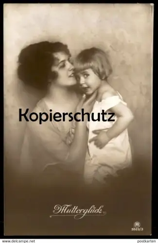 ALTE POSTKARTE MUTTERGLÜCK MUTTER UND KIND TOCHTER daughter enfant mère child mother cpa postcard Ansichtskarte AK