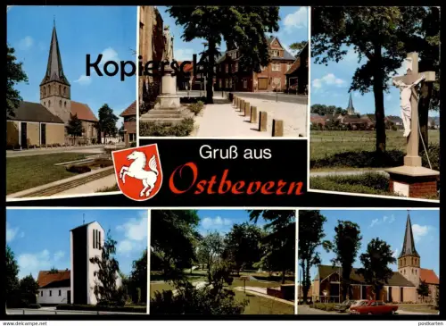 ÄLTERE POSTKARTE GRUSS AUS OSTBEVERN Minigolf miniature crazy golf AK Ansichtskarten cpa postcard