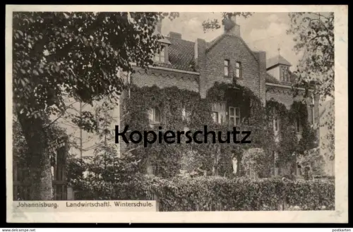 ALTE POSTKARTE JOHANNISBURG LANDWIRTSCHAFTLICHE WINTERSCHULE Pisz Ostpreussen Schule school Ansichtskarte cpa postcard