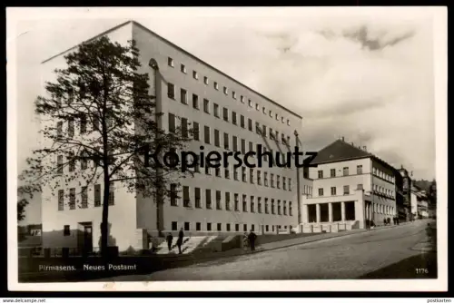 ALTE POSTKARTE PIRMASENS NEUES POSTAMT 1934 POST postcard Ansichtskarte cpa AK