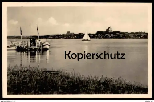 ALTE POSTKARTE OSTSEEBAD HEILIGENHAFEN I. HOLST. BLICK VOM BADESTRAND Strand cpa AK postcard Ansichtskarte