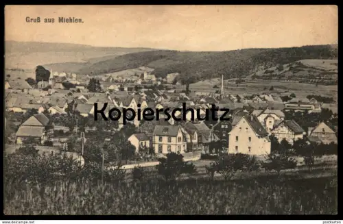 ALTE POSTKARTE GRUSS AUS MIEHLEN PANORAMA 1919 NASTÄTTEN Rhein-Lahn-Kreis cpa postcard AK Ansichtskarte