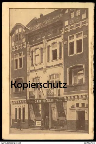 ALTE POSTKARTE KAISERSWERTH GESCHÄFT CARL RICKERT MILITÄR-EFFEKTEN-HANDLUNG VERFASST AN HELENE RICKERT Düsseldorf AK