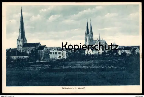 ALTE POSTKARTE BILLERBECK IN WESTFALEN PANORAMA GESAMTANSICHT TOTALANSICHT cpa postcard AK Ansichtskarte
