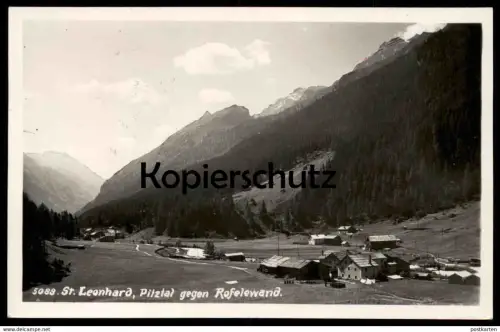 ALTE POSTKARTE SANKT LEONHARD ST. PITZTAL 1933 GEGEN ROFELEWAND Bezirk Imst, Tirol Austria Österreich Autriche postcard