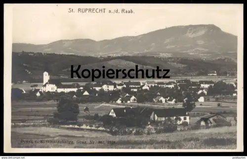 ALTE POSTKARTE SANKT RUPRECHT AN DER RAAB 1912 St. Steiermark Styria Österreich Austria Autriche Ansichtskarte postcard