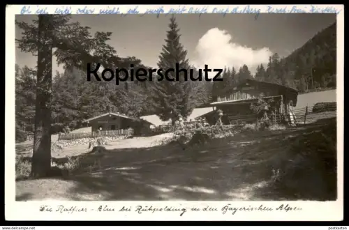 ÄLTERE POSTKARTE RUHPOLDING DIE RAFFNER-ALM IN DEN BAYERISCHEN ALPEN Unternberg Bayern Ansichtskarte AK cpa postcard